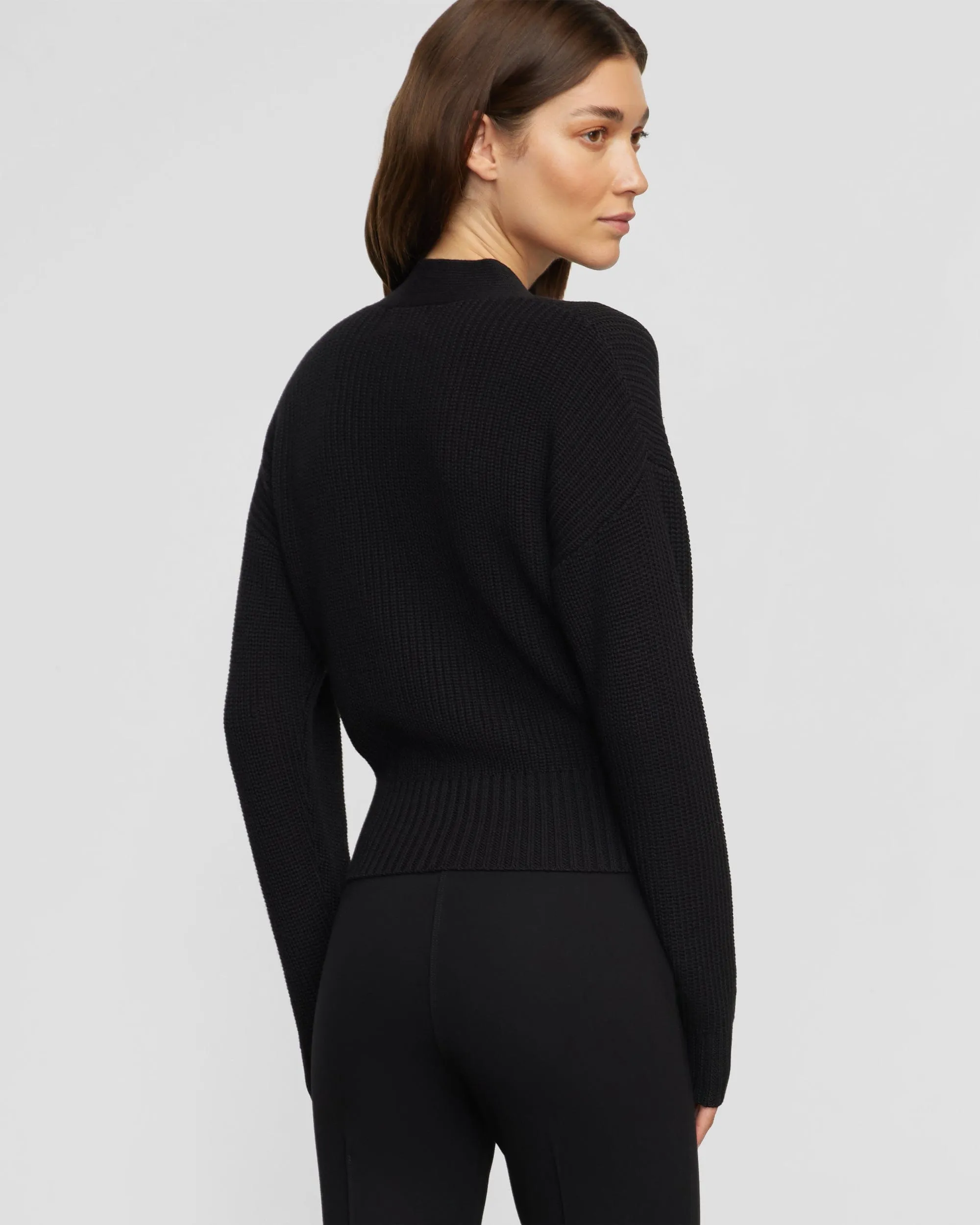 Maren Cropped V-Neck Sweater