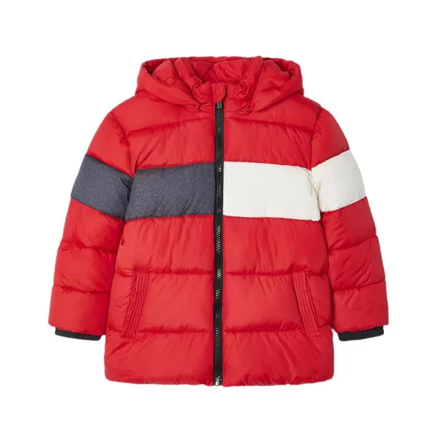 Mayoral Mini Hooded Coat _Red 4463-87