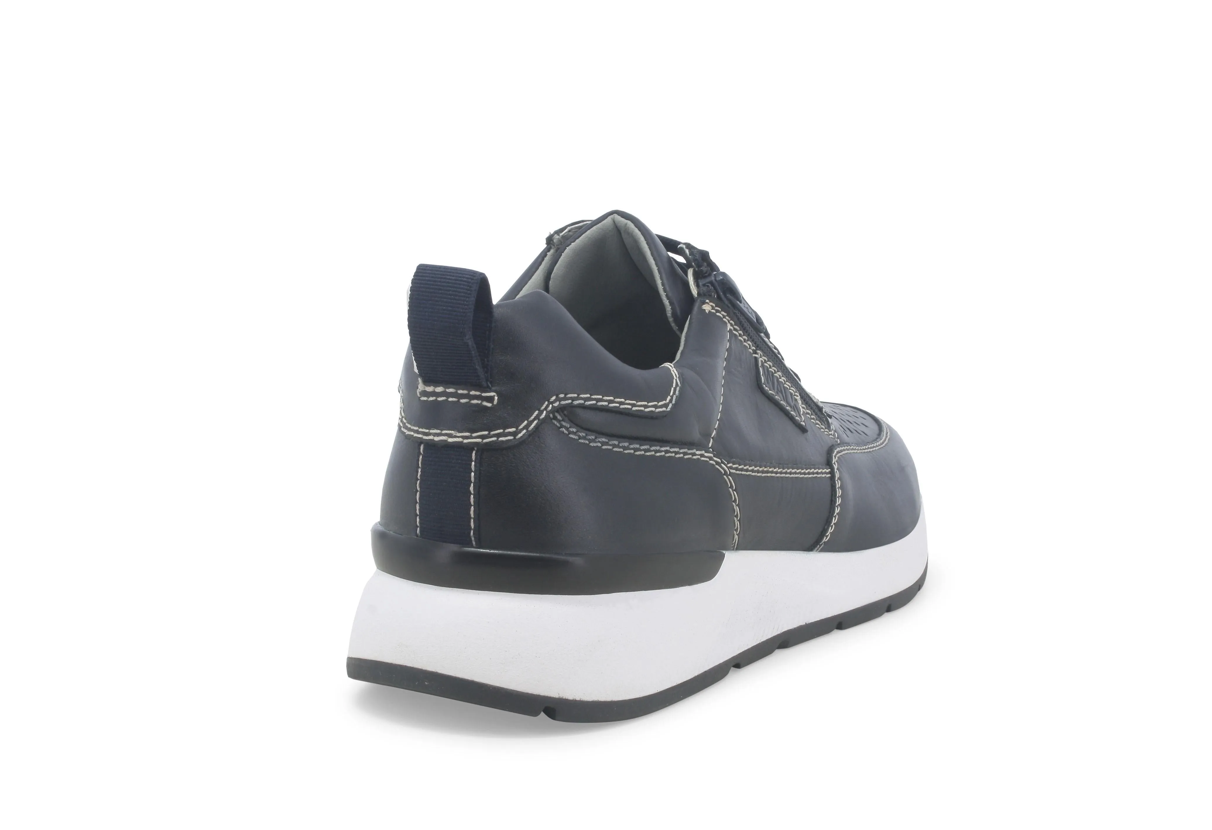 Melluso Uomo Scarpe Casual con Stringhe e Zip Tomaia Pelle