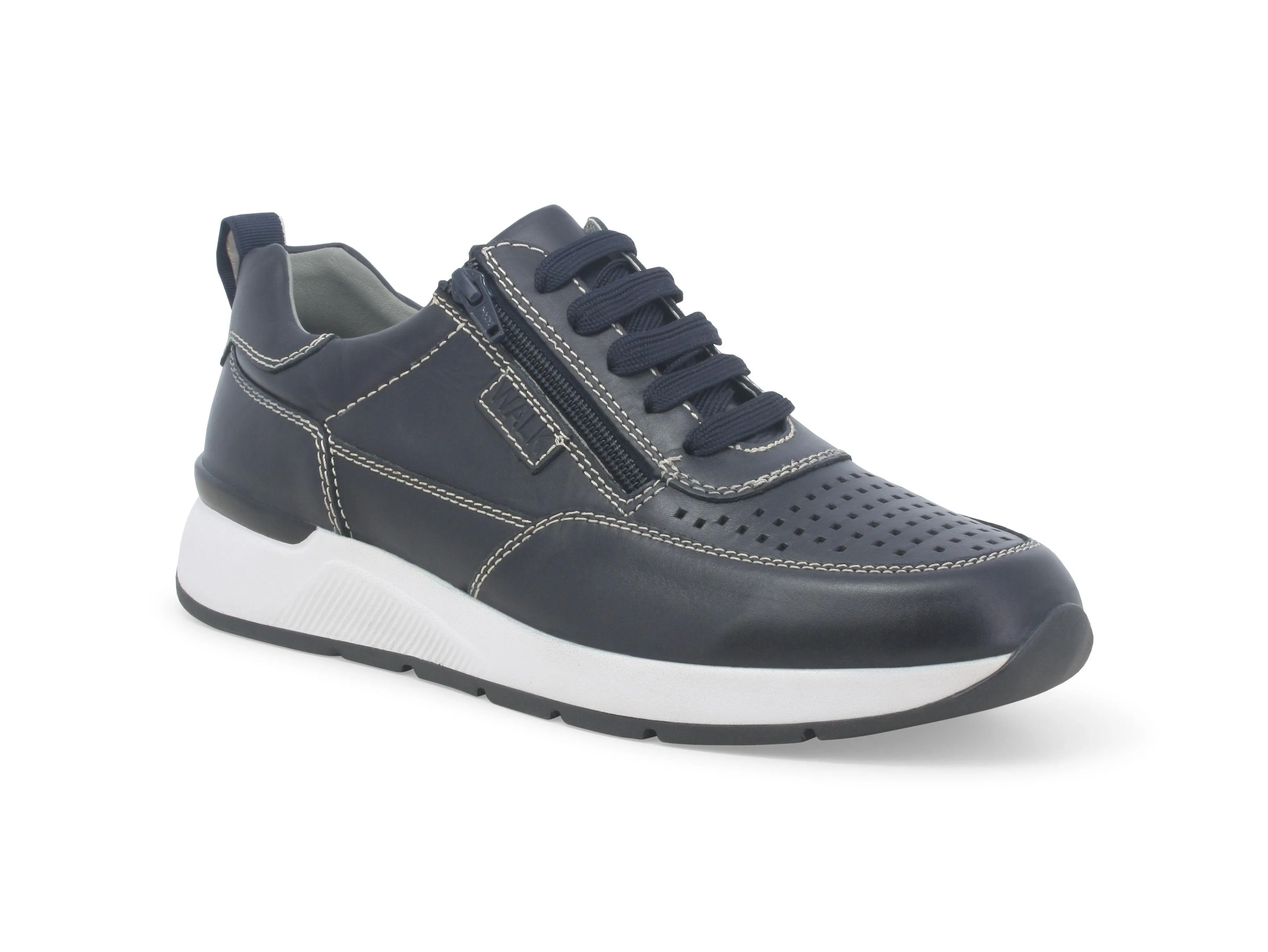 Melluso Uomo Scarpe Casual con Stringhe e Zip Tomaia Pelle