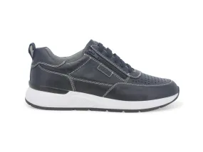 Melluso Uomo Scarpe Casual con Stringhe e Zip Tomaia Pelle