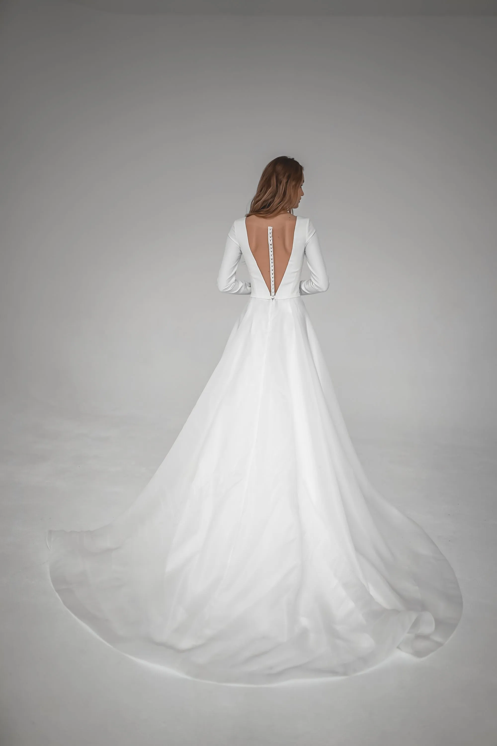 Minimalist Organza Wedding Dress Tayra