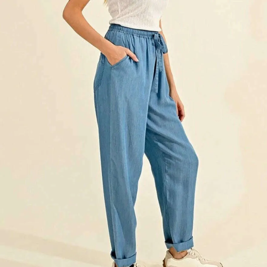 Molly Bracken - Lyocell Tapered Leg Pant