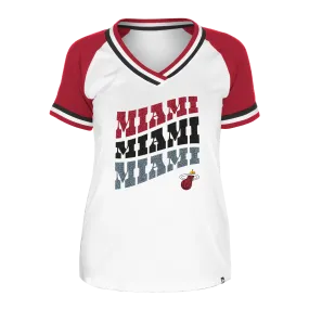 New Era Miami HEAT Repeat Women's V-Neck Tee