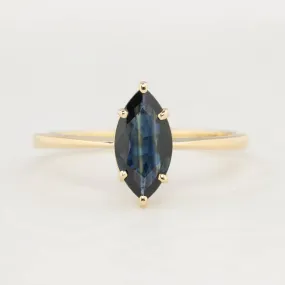 Nina Ring - 0.97ct Teal Blue Sapphire (One of a kind)