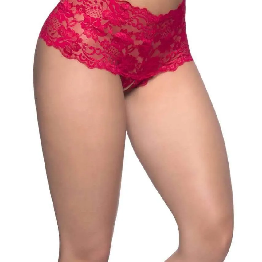 Oh la la Cherie Good Night Kiss Crotchless Boyshort 2025