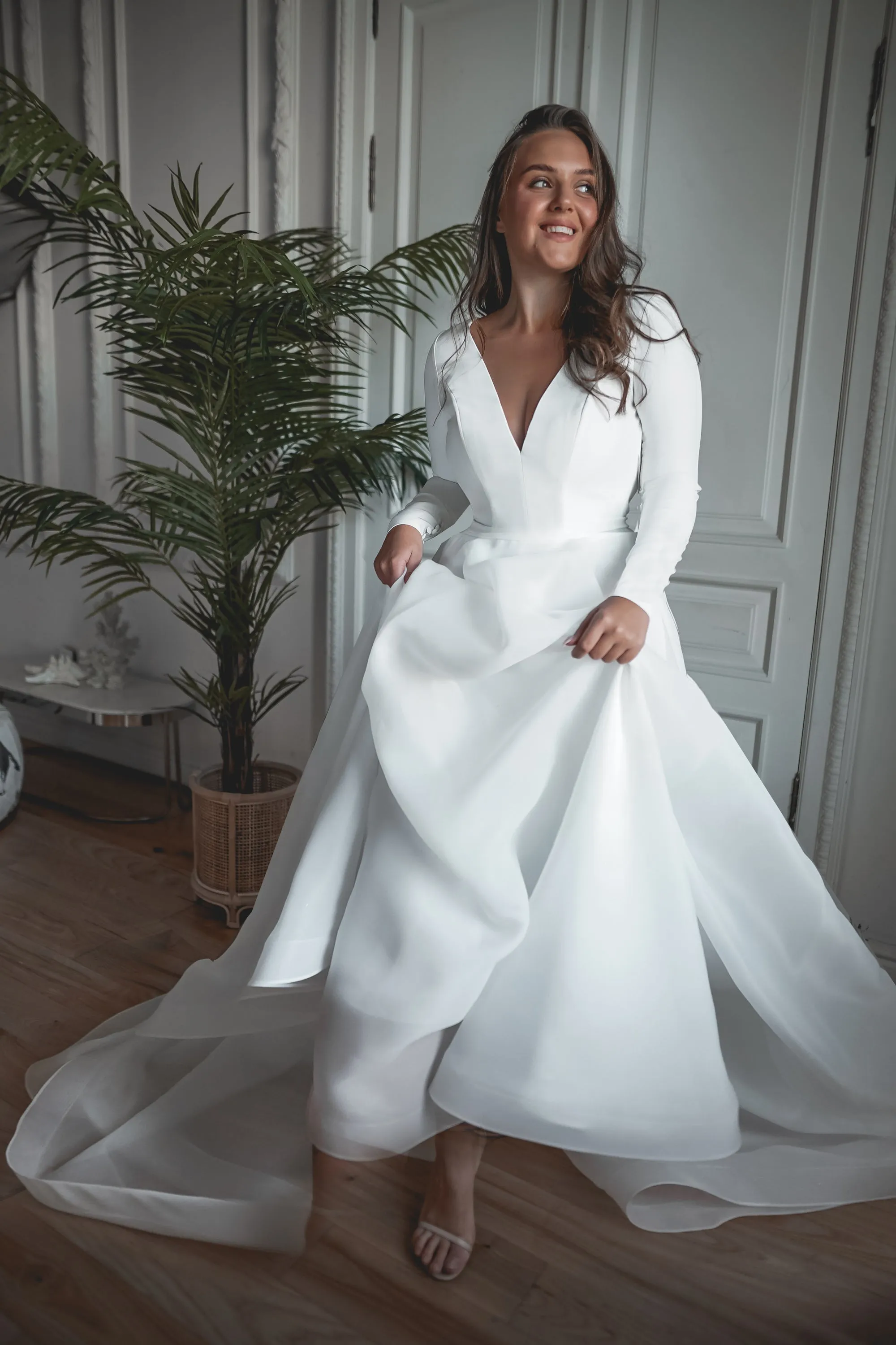 Plus Size Organza Wedding Dress Tayra