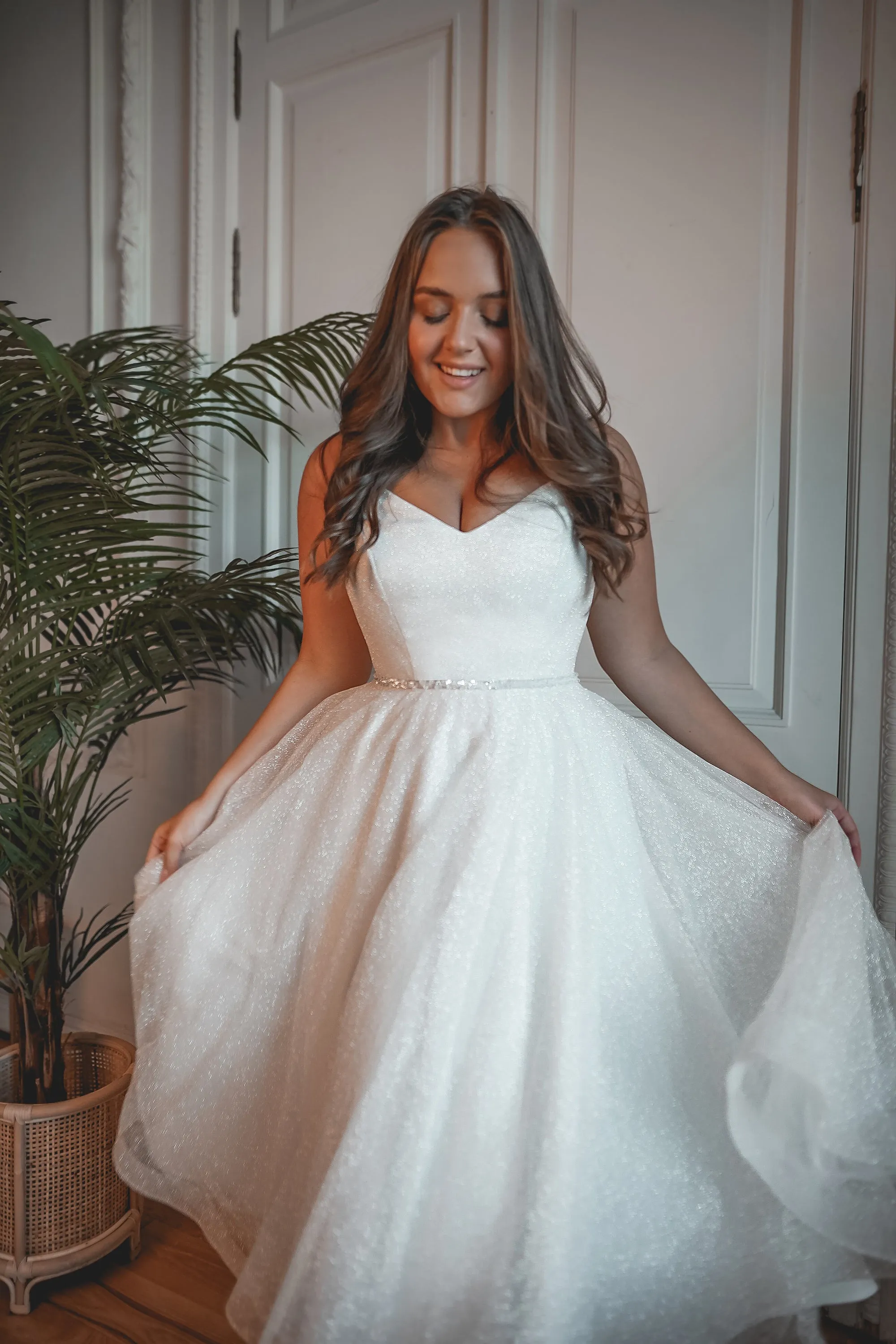 Plus Size Shiny Wedding & Evening Dress Heist Midi