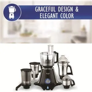 Preethi Zodiac MG 218 750-Watt Mixer Grinder with 5 Jars