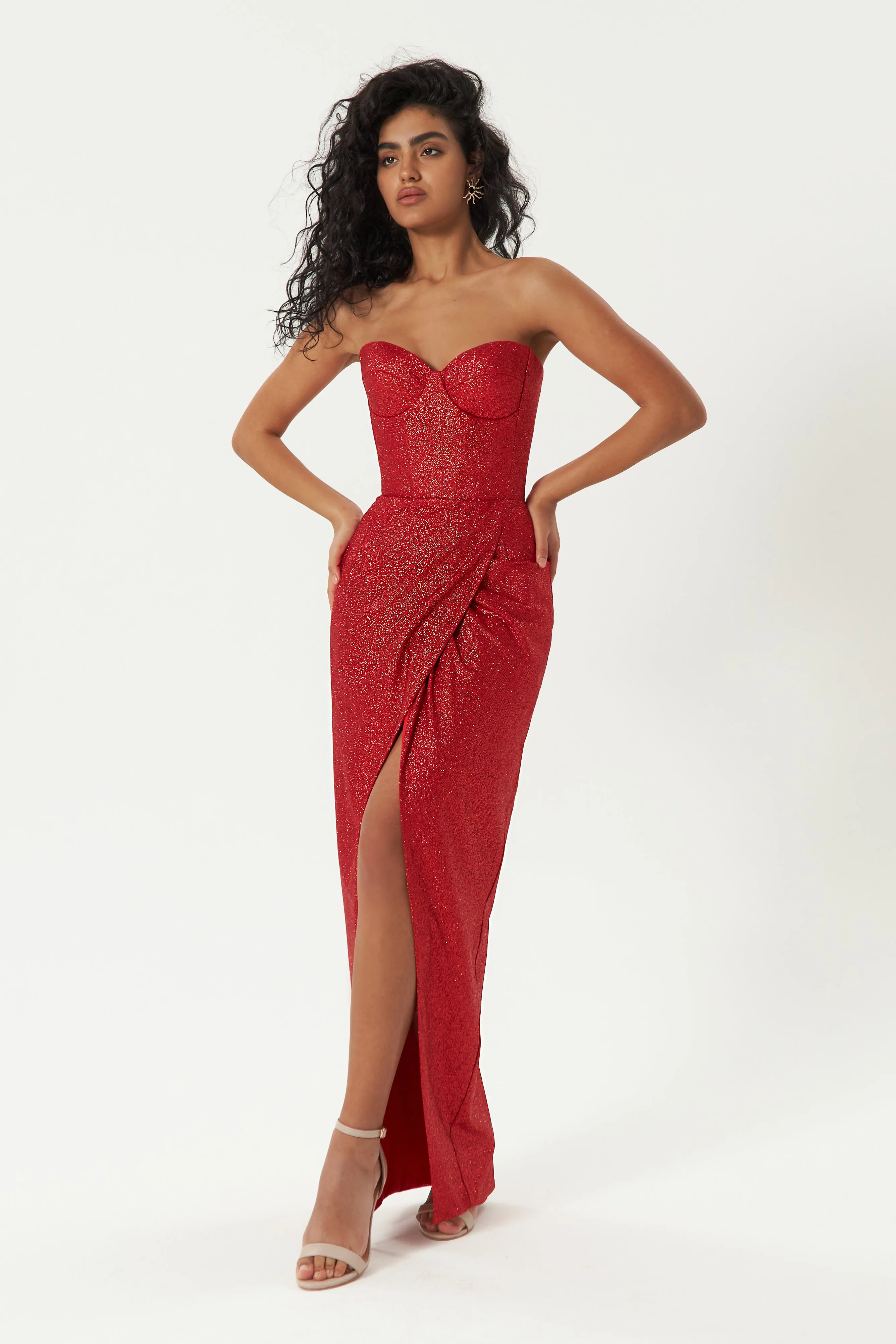 Red Sparkly Cocktail Dress Madonna