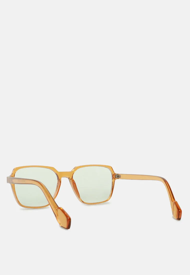 Relaxed Transparent Square Sunglasses