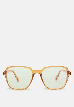 Relaxed Transparent Square Sunglasses