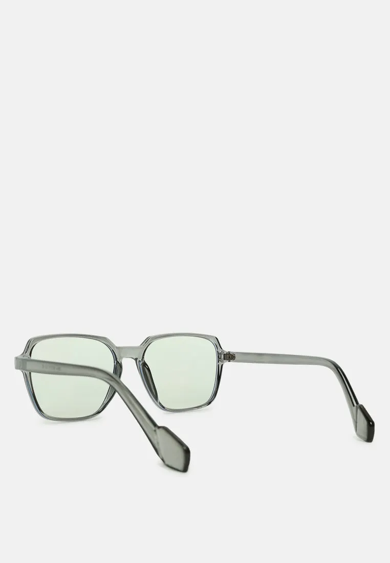 Relaxed Transparent Square Sunglasses