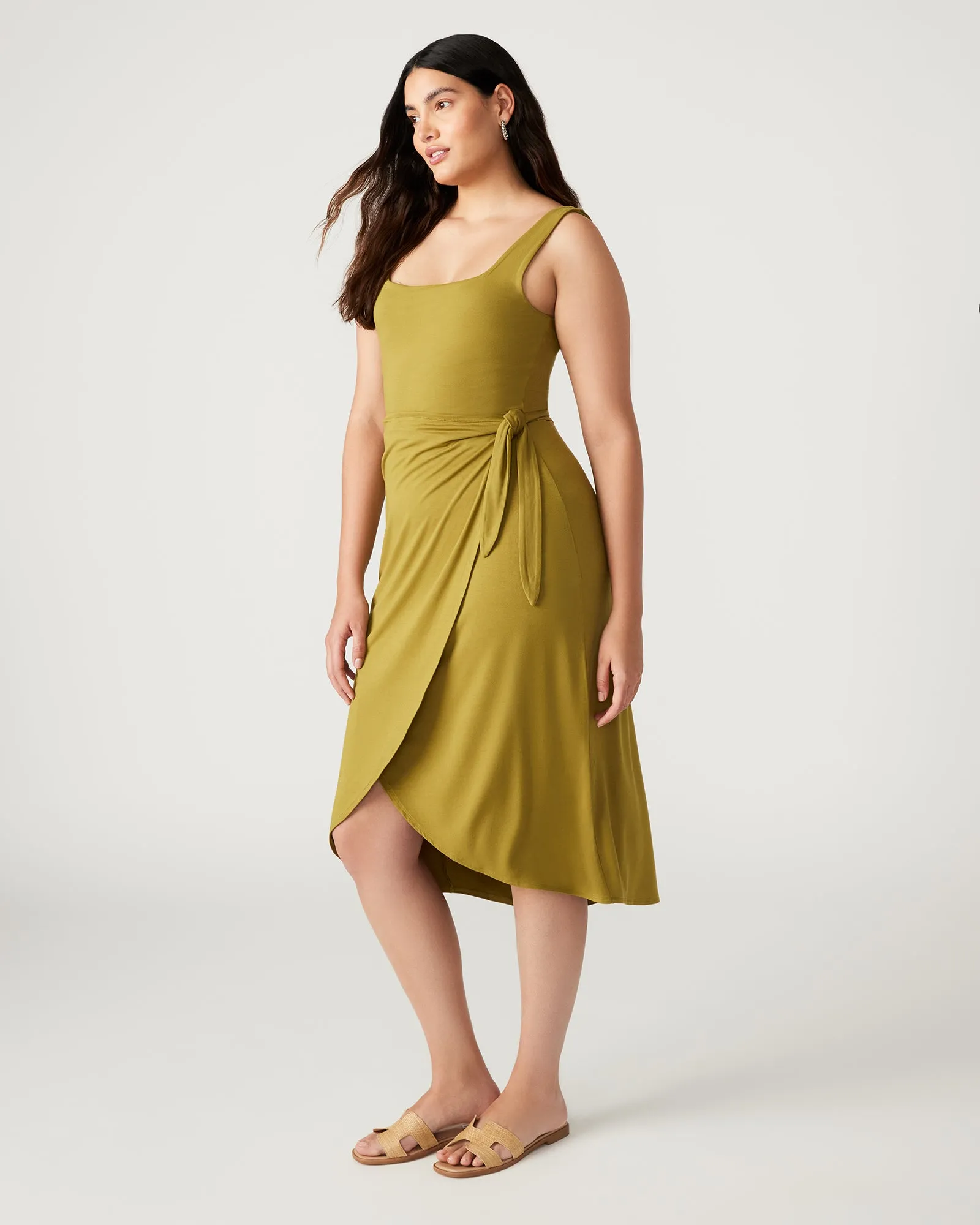 RHEA DRESS OLIVE