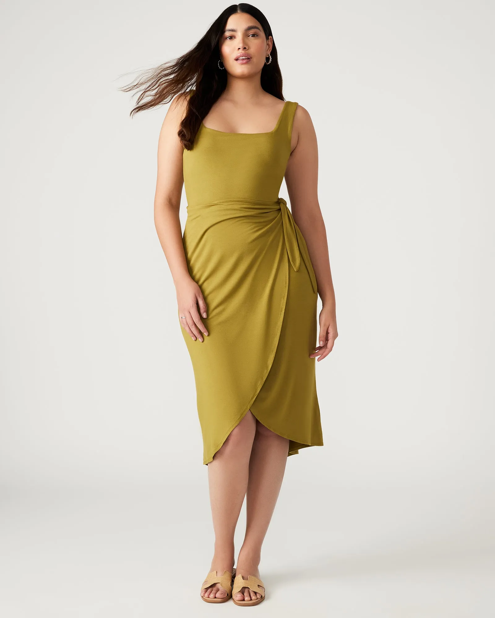 RHEA DRESS OLIVE