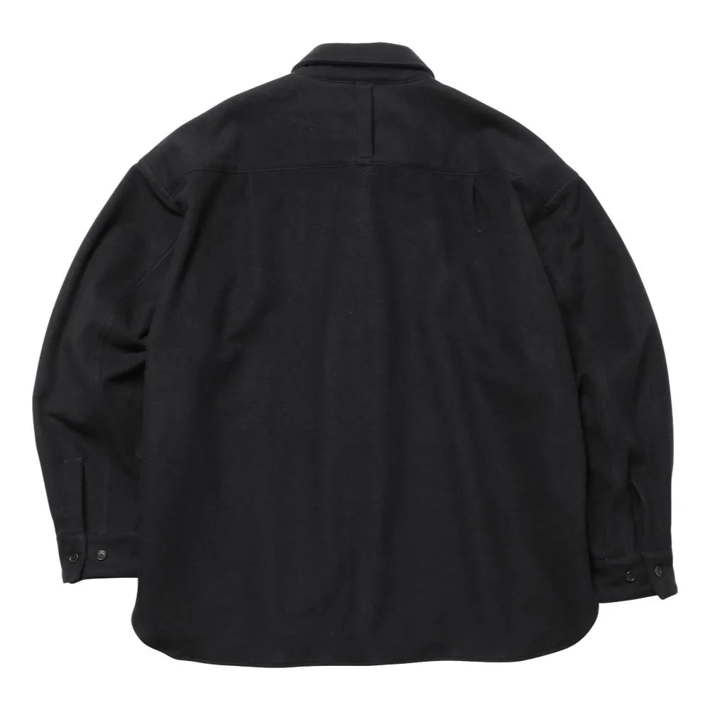 ROTOL SNAP BUTTON SHIRT-MELTON-BLACK