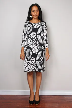 Short black and white dress : Chic & Casual collection