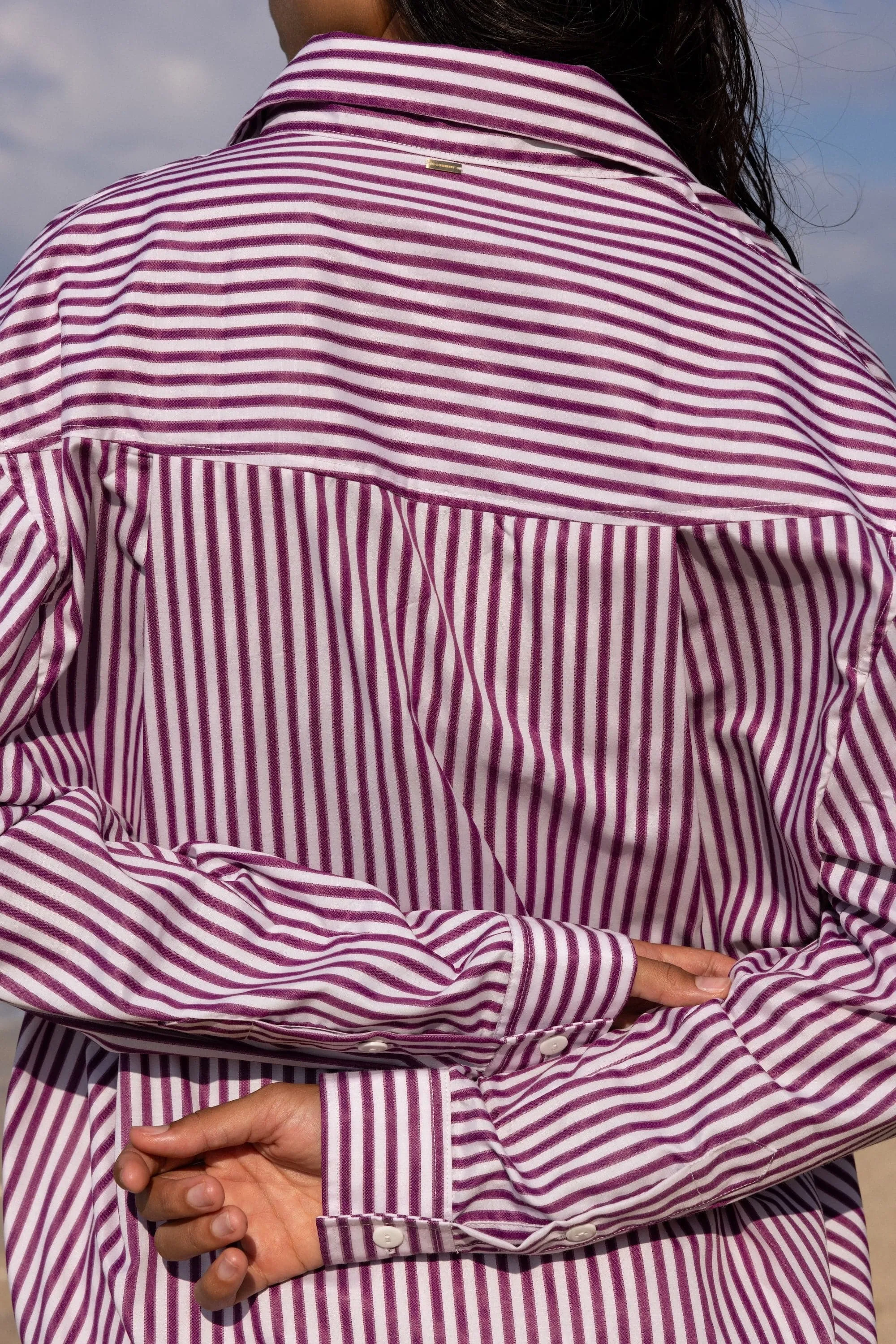 Striped Shirt Plum