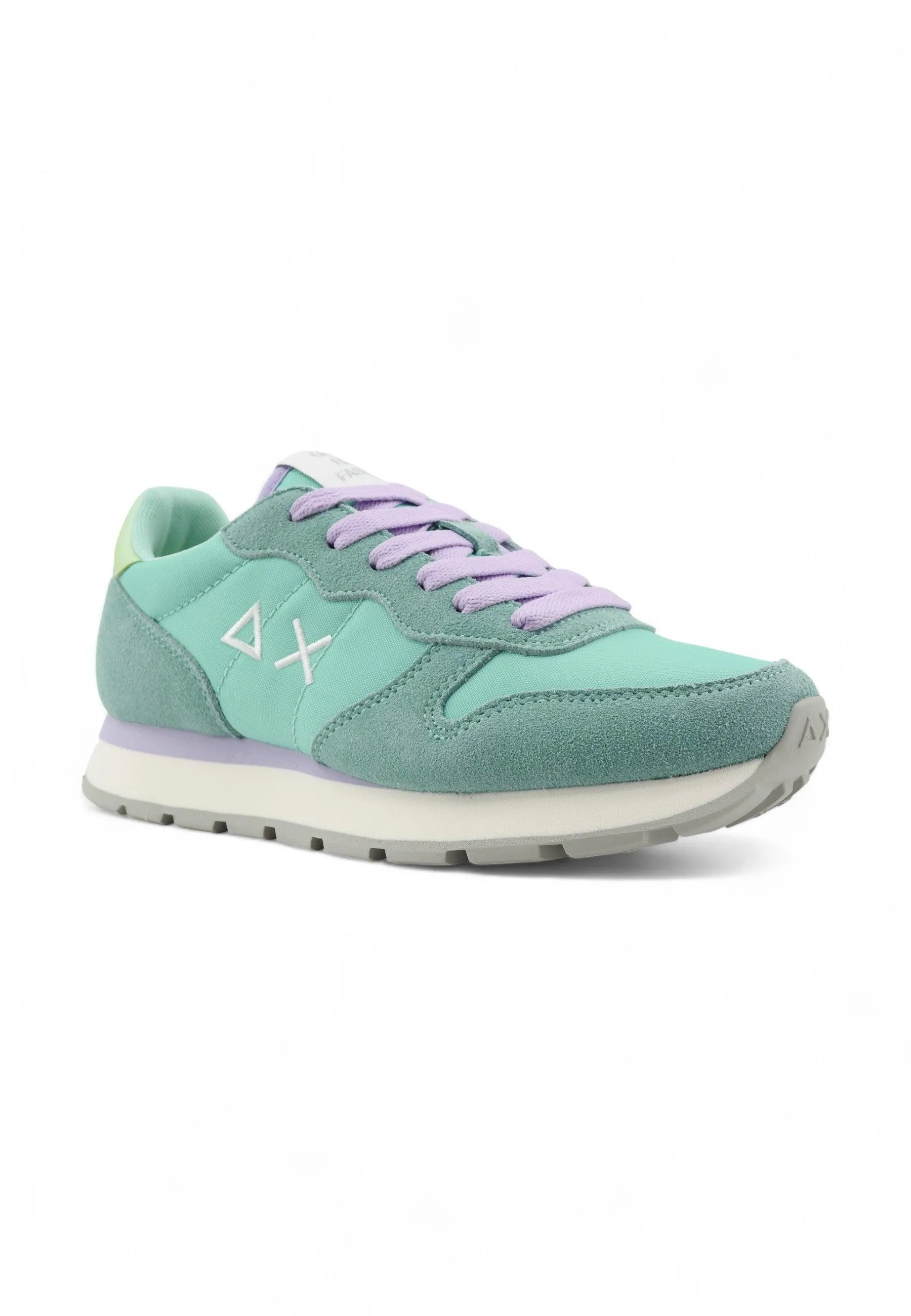 SUN68 Ally Solid Nylon Sneaker Donna Acqua Azzurro Z34201