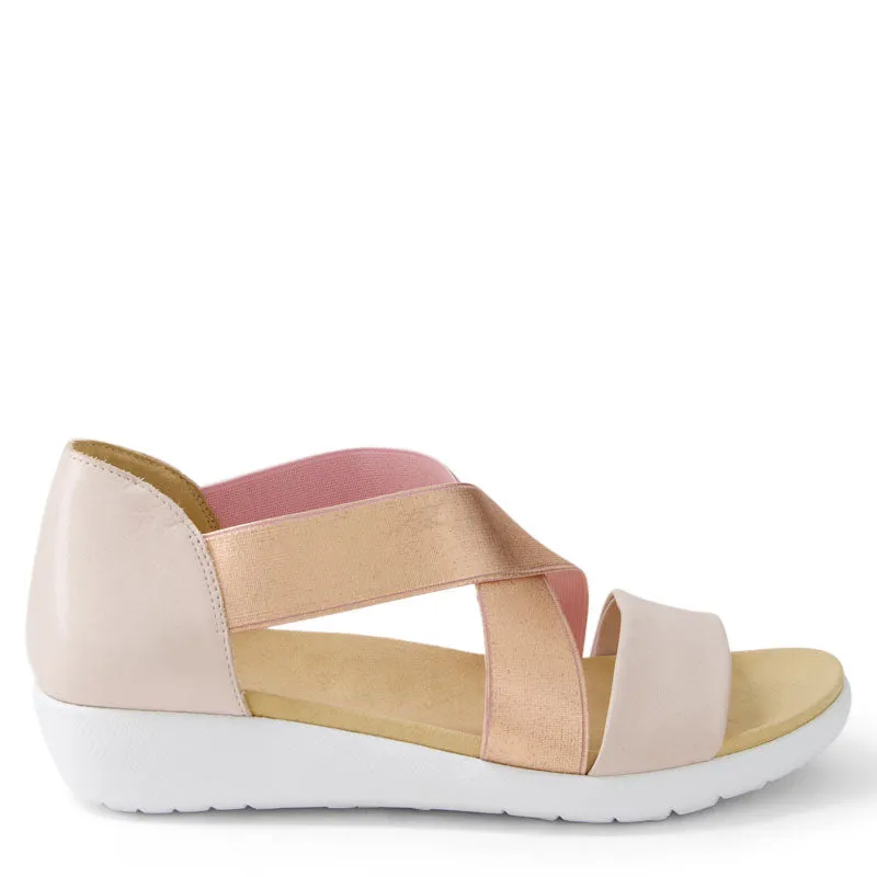 UMATO W - DUSTY PINK-ROSE LEATHER-ELASTIC