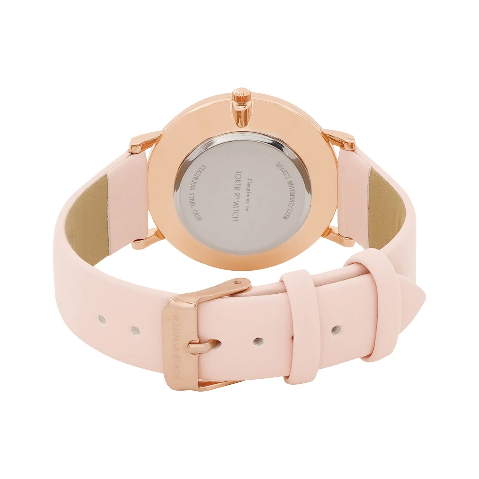 Whisper Pink PU Strap Watch