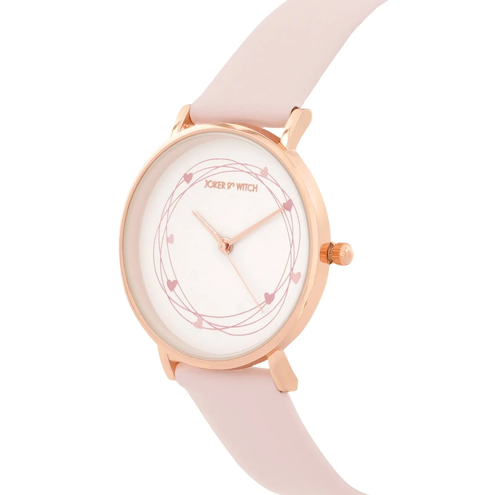 Whisper Pink PU Strap Watch